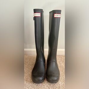 Hunter Black Tall Boots